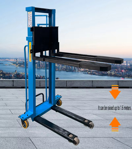 Carretilla elevadora eléctrica Elevación automática Manejo hidráulico Elevación Apilamiento 1-3 toneladas Pequeño apilador semieléctrico Elevador de altura - Product Image 3