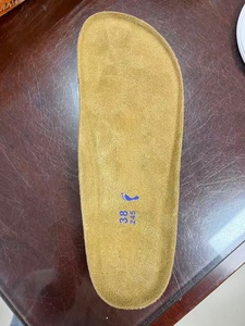 Birkenstocks – Sandales plates d'extérieur en cuir véritable et daim antidérapantes pour femme, mules sabots avec semelle intérieure en liège de qualité - Product Image 4