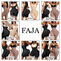 Vêtement de compression post-chirurgie à logo personnalisé, shapewear pour le lifting des fesses et le contrôle du ventre, Fajas Colombianas Moldeadoras pour femmes