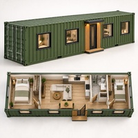 Maison modulaire préfabriquée à assemblage rapide pour bureau, dortoir et hébergement temporaire