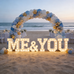 Lettere Giganti Personalizzate 3D, Insegna Luminosa a LED, Lettere Luminose per Matrimoni e Decorazioni per Feste - Product Image 4