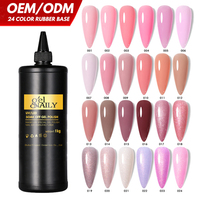 Capa Base de goma de Color 5 en 1 de alta calidad TPO HEMA Base de goma Gel constructor de goma esmalte de gel para fortalecer protege las uñas