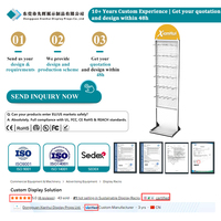 Étagère de présentation sur mesure pour supermarché, pour magasin de marque, avec logo personnalisé et solution d'étagères métalliques modernes