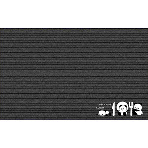 Kitchen Floor <b>Mat</b> Non Slip Washable Oil Absorbing Rectangle Polyester Fiber Cartoon Panda Design For Kitchen Use - Product Image 1