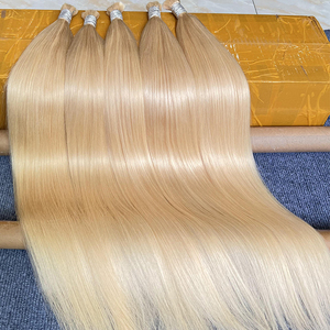 Wholesale <strong>Braiding</strong> Raw <strong>Indian</strong> <strong>Hair</strong> 613 Blonde Bone Straight No Weft Bulk Human <strong>Hair</strong> for <strong>Braiding</strong> - Product Image 3