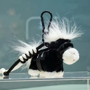 Llavero de Peluche con Forma de Caballo Pequeño, Colgante para Bolsa, 14 cm, Relleno de Algodón PP, en Varios Colores, para Niñas y Niños, Regalo Festivo - Product Image 2