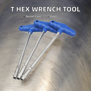 <span class=keywords><strong>T</strong></span> tipi metrik anahtar el aleti çelik Hex lokma anahtar kauçuk saplı - Product Image 3