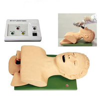 Simulador de entrenamiento de intubación de vías aéreas, modelo electrónico de silicona con alarma electrónica