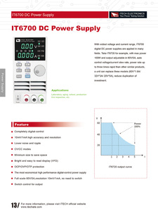แหล่งจ่ายไฟ ITECH IT6721 60V/8A/180W ปรับค่าได้สำหรับงานห้องปฏิบัติการ - Product Image 3