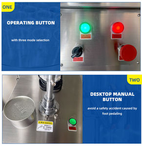 Electric Semi Automatic Aluminum <b>Plastic</b> Tin Metal Iron Cans Sealing <b>Machine</b> for Beverage Food <b>Containers</b> Ring Pull <b>Plastic</b> - Product Image 3