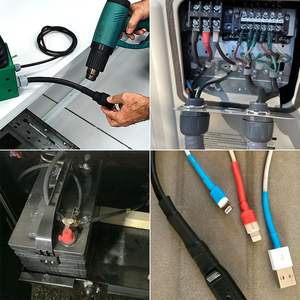 Tubo termoretraibile nero privo di alogeni RS3.5 diametro 3.5mm rapporto 2:1 filo termoretraibile tubo termoretraibile - Product Image 6