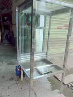 Cabine de pulvérisation de glaçure céramique sans poussière avec rideau d'eau Table de pulvérisation de glaçure rotative automatique pour studio de poterie