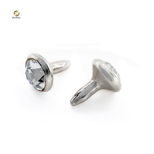 <span class=keywords><strong>Rivet</strong></span> en laiton rond de haute qualité, <span class=keywords><strong>Rivet</strong></span> de vêtement en cristal de Nickel mat doré - Product Image 5