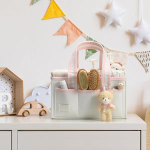 Cesta de almacenamiento portátil <span class=keywords><strong>para</strong></span> guardería, regalo <span class=keywords><strong>para</strong></span> recién nacidos, organizador de pañales <span class=keywords><strong>para</strong></span> bebés, Caddy de pañales - Product Image 5