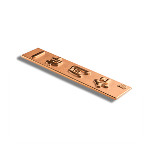 Customized Logo Portable Metal Gold Rectangle Office Name <b>Badge</b> - Product Image 2
