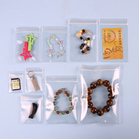 Bagues Boucles d'oreilles Emballage Pochette de rangement Sacs à fermeture éclair anti-ternissement Sacs à bijoux en PVC transparent Pochettes à bijoux transparentes en plastique