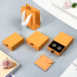 kundendefinierte schmuckverpackung schubladenbox mit logo luxus-hardcover-luxus-geschenkketten armbänder schmuck-papiertüten