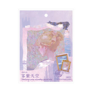 30 feuilles/paquet de matériel extraterrestre série de poèmes silencieux peinture à l'huile vintage thème matériel papier à notes - Product Image 5