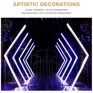Pilar <span class=keywords><strong>Blanco</strong></span> Moderno Decorativo con Luz LED para Guía de Pasillo en Bodas y Decoración de Escenario - Product Image 5