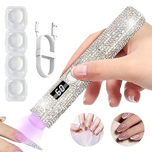 Lámpara UV Portátil para Uñas de Gel con Brillo, Recargable e Inalámbrica, Curado Rápido, Diamante - Product Image 2