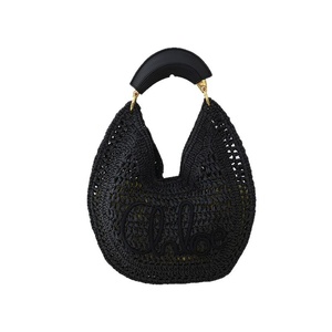 Borsa a Spalla Grande Capacità in Paglia Intrecciata Vintage Colorata in Poliestere, Nuova Collezione Estiva 2026, da <span class=keywords><strong>Spiaggia</strong></span>, con Apertura Superiore, Vendita all'Ingrosso - Product Image 5