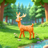 Adorable figurine de cerf en résine pour micro-aménagement, ornements de pot de plantes succulentes, décorations de poupées, artisanat en résine