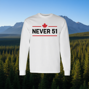 Camiseta Promocional de Manga Larga con la Bandera de Canadá del 51.º Estado, con un Diseño Atemporal para el Día de Canadá o las Celebraciones del Día Nacional - Product Image 2