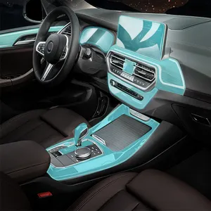 For BMW X3 X1 X2 X4 X5 X6 X7 Car Interior Film TPU Transparent Invisible Protective Film Car Accessories