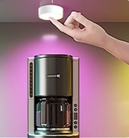 Plafonnier LED moderne à lumière blanche chaude RGB, rechargeable, sans fil, lampe murale intérieure, télécommande, éclairage d'ambiance pour armoire