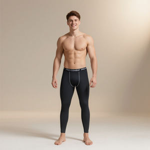 <b>Spot</b> Sports Fitness Pants Short Long Men's Basketball Sweat-Absorbent High Elastic <b>Tight</b> Running Training Bottoming Man Legging - Product Image 1
