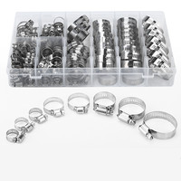 Vente chaude tout acier 304 en acier inoxydable collier de serrage 120PCS Set