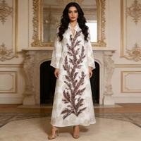 Robe Abaya Vintage pour Femmes, Vêtement Islamique de Dubaï, Couleur Unie, Manches Longues, Hijab, Grande Taille, Style Turc pour l'Aïd, en Rayonne