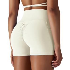 Customized Women's Premium Quality High Waist Butt Lift Workout Yoga Compression <b>Slimming</b> Yoga <b>Shorts</b> - Product Image 6