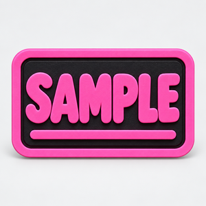 Custom 3D Soft Silicone Rubber Embossed Patch Custom Logo Pvc Patch Hook And Loop For Garment - Product Image 2