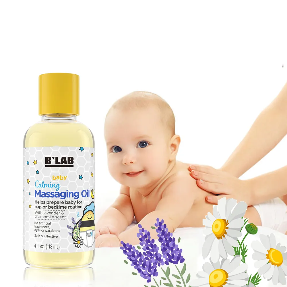 Baby Care Olie Oem Private Label Babyhuidje 100% Natuurlijke Lavendel Essentiële Baby Massage Olie