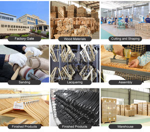 LINDON Porte-cravate en <span class=keywords><strong>bois</strong></span> multicouche Porte-écharpe multifonctionnel peu encombrant pour cravate pour hommes - Product Image 5