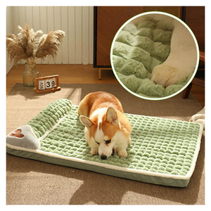 Faux Fur Fluffy Indestructible Enfriamiento personalizado Perro grande Perro pequeño Espuma de memoria portátil Cama ortopédica de lujo para perros Camas para mascotas - Product Image 3