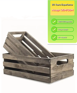 Caisses de rangement décoratives en <span class=keywords><strong>bois</strong></span> de ferme Boîtes de caisse de nidification en détresse - Product Image 2
