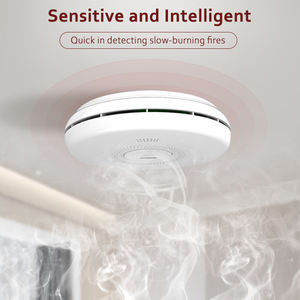 Détecteur <span class=keywords><strong>de</strong></span> fumée photoélectrique SD-439A-RF avec batterie RF interconnectée DC3V, alarme 85 dB, plastique ABS - Product Image 5