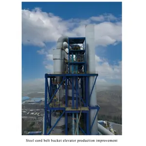 China Hot Sale High Capacity Belt Bucket Elevator Bulk Grain Silo Cement Material Powder Slag Bucket Lifting Transporter