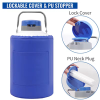 Réservoir portable LN2 de 2 L pour le stockage cryogénique de l'azote liquide