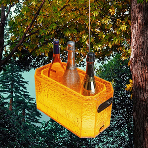 Seau à glace en acrylique double couche effet glacé, design contemporain, écologique, haute qualité, meilleur prix, pour les entreprises - Product Image 2