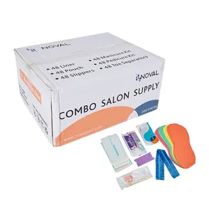 Pronto per la spedizione usa e getta salon combo kit usa e getta pedicure combo set usa e getta pedicure kit combo 48 pezzi per articolo