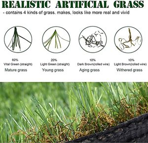 35Mm Nhà Máy Trực Tiếp Bán Nhân Tạo Cảnh Quan Sân Vườn Thể Thao Thảm Cỏ Cho Bãi Cỏ Thể Thao Nhân Tạo Cỏ Thảm Cỏ - Product Image 4