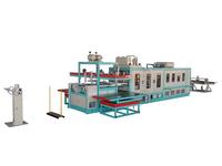Machine automatique de fabrication de plaques en mousse PS jetables et de boîtes en plastique avec moteur et pompe