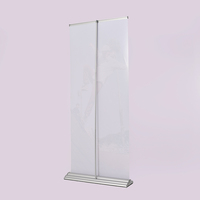 Support de bannière enroulable personnalisé en forme de A, 33,5" x 80", bannière publicitaire rétractable pour salon professionnel