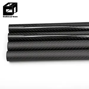 100% Real Carbon Fiber Tube 3K Twill Glossy/Matte Carbon Tube Customized Carbone Fiber Pipe