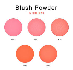 Round Plastic <strong>pink</strong> Creme Cheek <strong>Blush</strong> Cream to Powder <strong>Blush</strong> Palette Single Tint Creamy <strong>Blush</strong> - Product Image 3