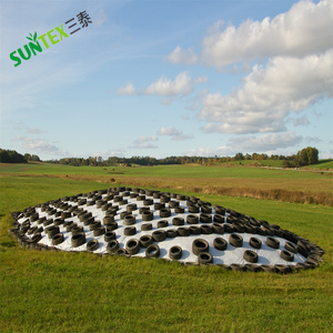 LDPE Silage Plastic Blackout Agricultural Film Noir Blanc Feuille d'<span class=keywords><strong>ensilage</strong></span> Couverture de soute Poly Silo Tarp - Product Image 4