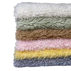30mm 1.6M 800gsm 100%polyester Imitation Wool Alpaca Artificial Wool Fabric Long Hair Australian Cashmere Lamb Clothing Fabric